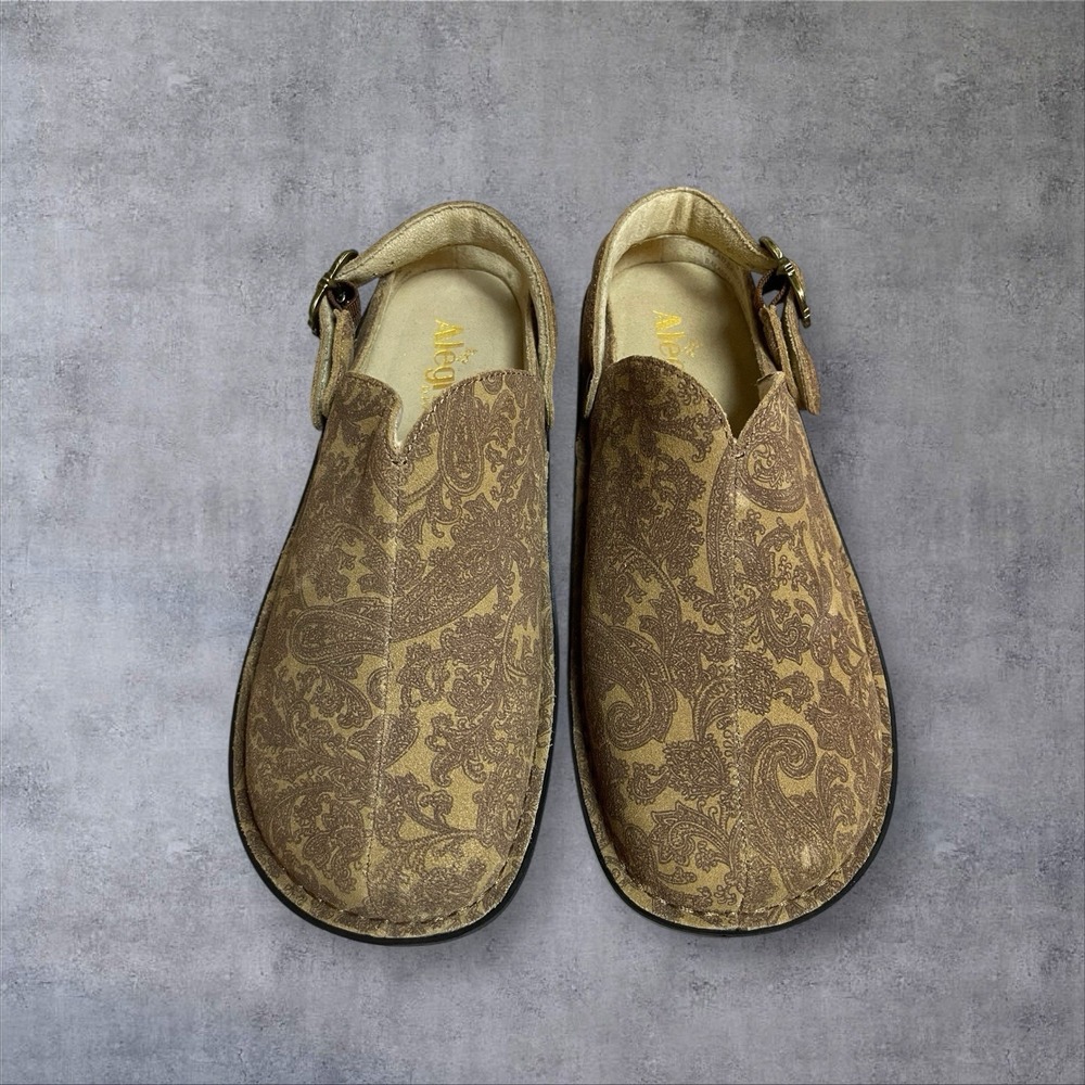 Allegria Myrtle Clogs Womens 38 US‎ 8-8.5 Paisley Comfort Laganlook Minimalist